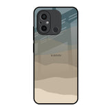 Abstract Mountain Pattern Redmi 12C Glass Back Cover Online