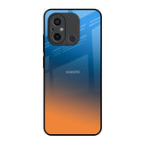 Sunset Of Ocean Redmi 12C Glass Back Cover Online