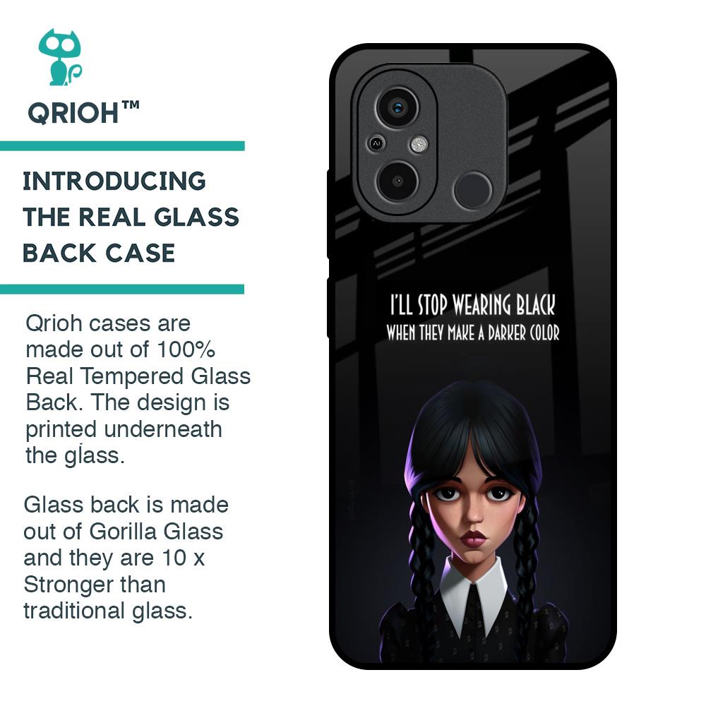 Aesthetic Digital Art Glass Case for Redmi 12C
