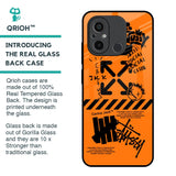 Anti Social Club Glass Case for Redmi 12C