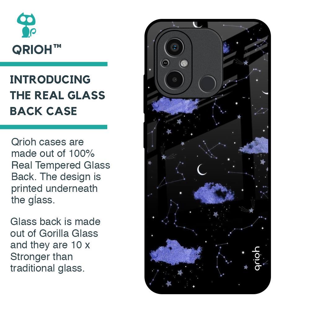 Constellations Glass Case for Redmi 12C