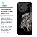 Brave Lion Glass Case for Redmi 12C