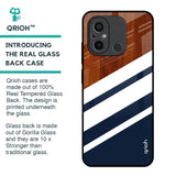 Bold Stripes Glass Case for Redmi 12C