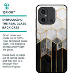 Tricolor Pattern Glass Case for Redmi 12C