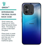 Blue Rhombus Pattern Glass Case for Redmi 12C