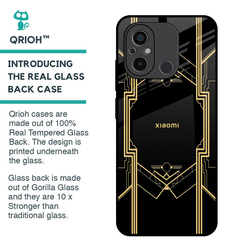 Sacred Logo Glass Case for Redmi 12C