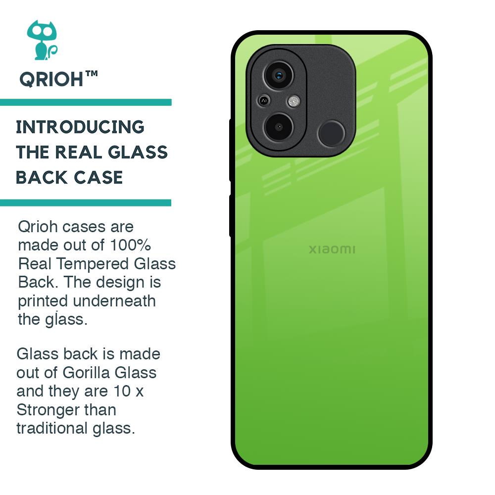 Paradise Green Glass Case For Redmi 12C