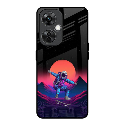 Retro Astronaut OnePlus Nord CE 3 Lite 5G Glass Back Cover Online