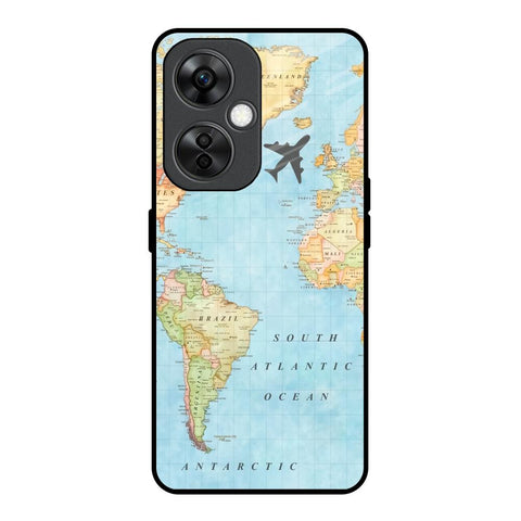 Travel Map OnePlus Nord CE 3 Lite 5G Glass Back Cover Online