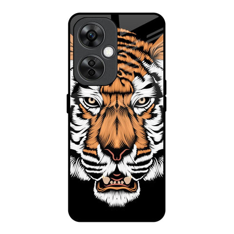 Angry Tiger OnePlus Nord CE 3 Lite 5G Glass Back Cover Online