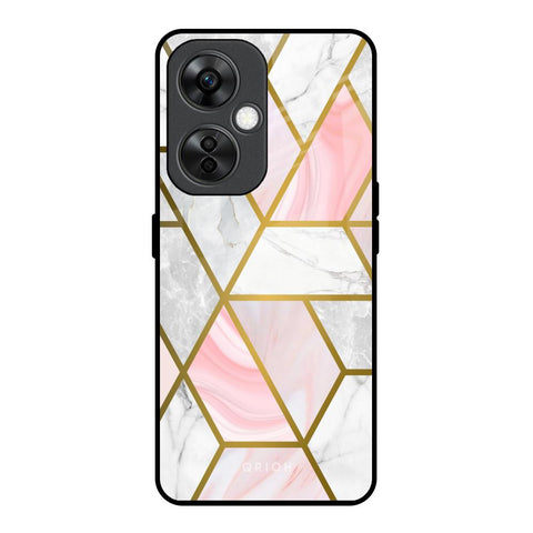 Geometrical Marble OnePlus Nord CE 3 Lite 5G Glass Back Cover Online
