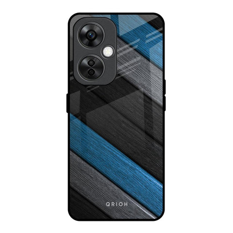 Multicolor Wooden Effect OnePlus Nord CE 3 Lite 5G Glass Back Cover Online