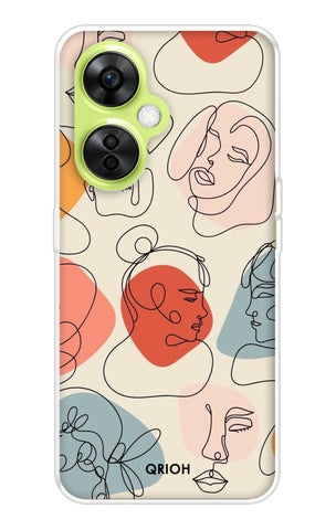 Abstract Faces OnePlus Nord CE 3 Lite 5G Back Cover