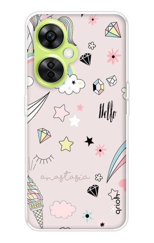 Unicorn Doodle OnePlus Nord CE 3 Lite 5G Back Cover