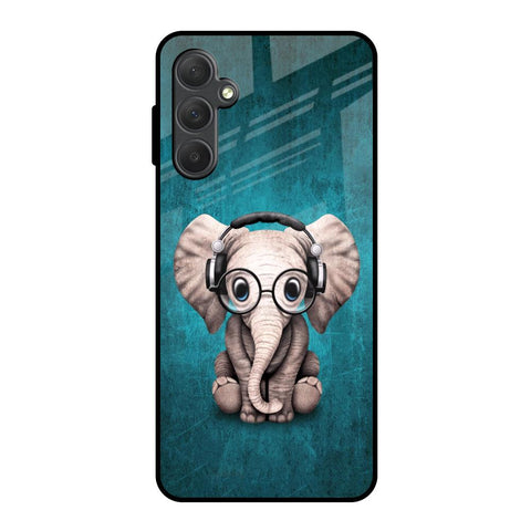 Adorable Baby Elephant Samsung Galaxy M54 5G Glass Back Cover Online