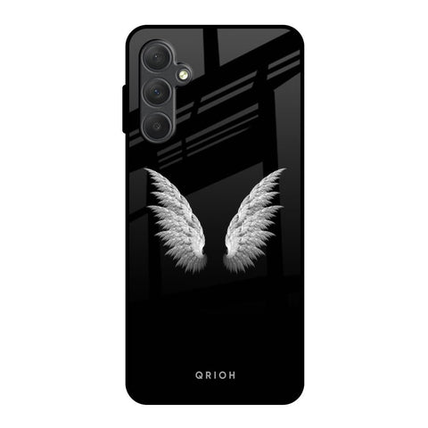 White Angel Wings Samsung Galaxy M54 5G Glass Back Cover Online