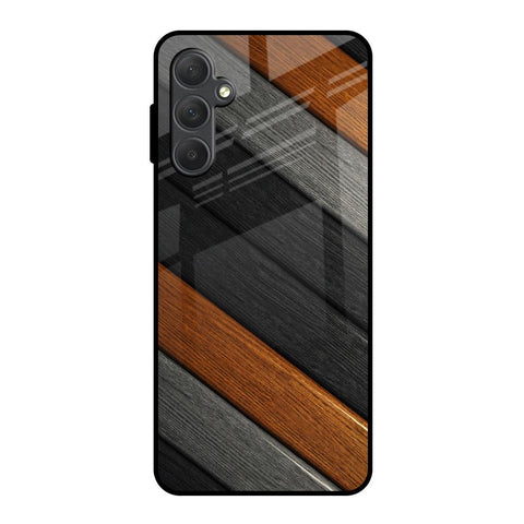 Tri Color Wood Samsung Galaxy M54 5G Glass Back Cover Online
