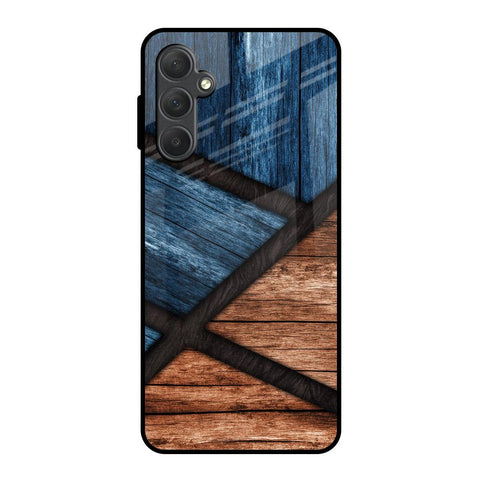 Wooden Tiles Samsung Galaxy M54 5G Glass Back Cover Online