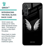 White Angel Wings Glass Case for Samsung Galaxy M54 5G