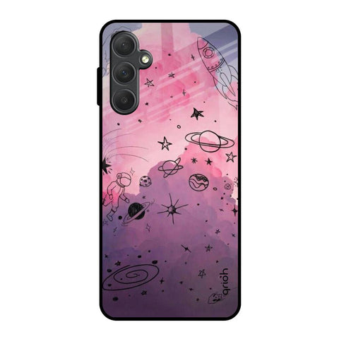Space Doodles Samsung Galaxy M54 5G Glass Cases & Covers Online
