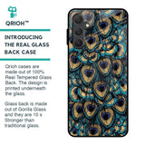 Peacock Feathers Glass case for Samsung Galaxy M54 5G