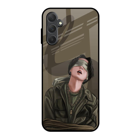 Blind Fold Samsung Galaxy M14 5G Glass Back Cover Online