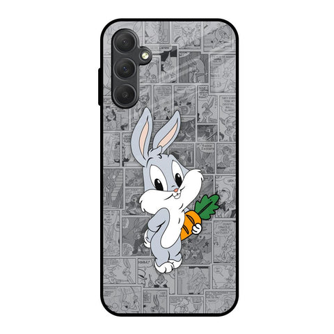 Cute Baby Bunny Samsung Galaxy M14 5G Glass Back Cover Online
