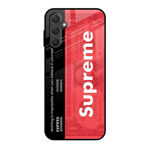 Supreme Ticket Samsung Galaxy M14 5G Glass Back Cover Online