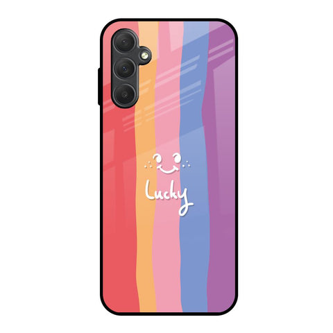 Lucky Abstract Samsung Galaxy M14 5G Glass Back Cover Online
