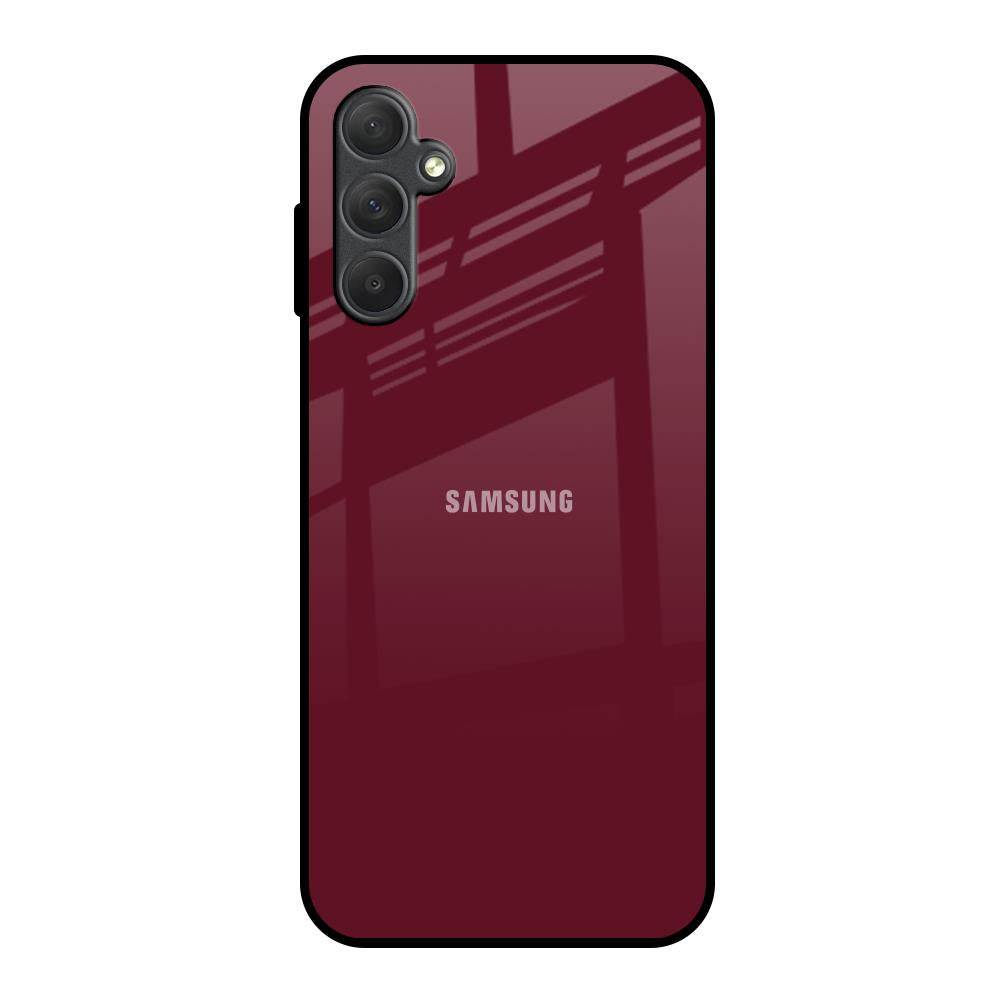 Classic Burgundy Samsung Galaxy M14 5G Glass Back Cover Online