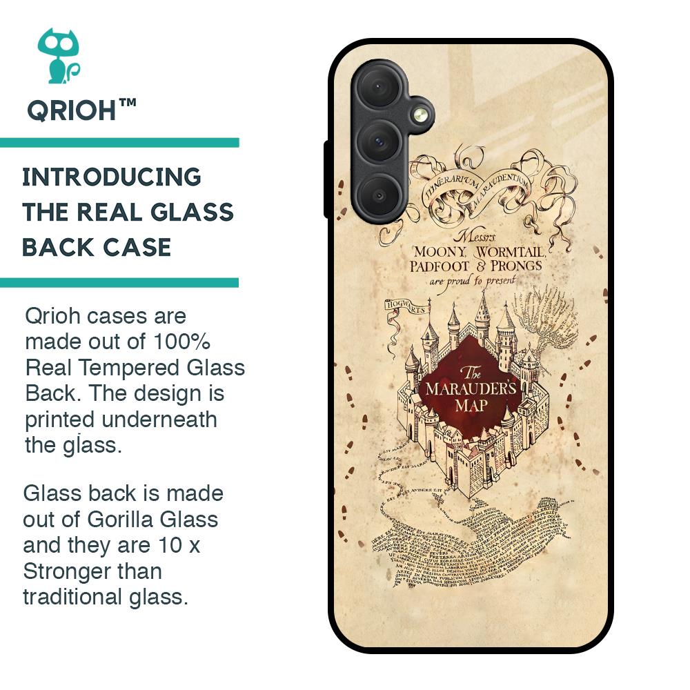 Magical Map Glass Case for Samsung Galaxy M14 5G