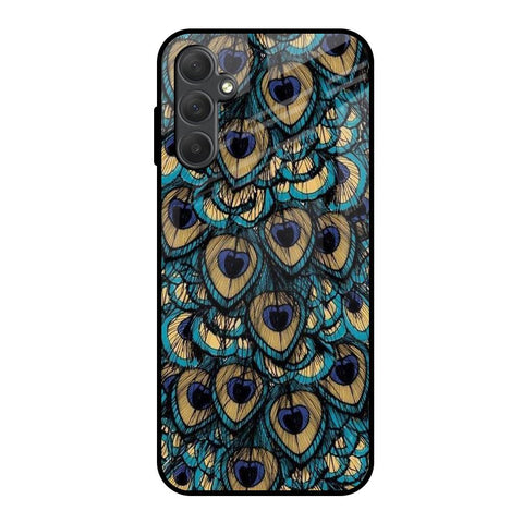 Peacock Feathers Samsung Galaxy M14 5G Glass Cases & Covers Online