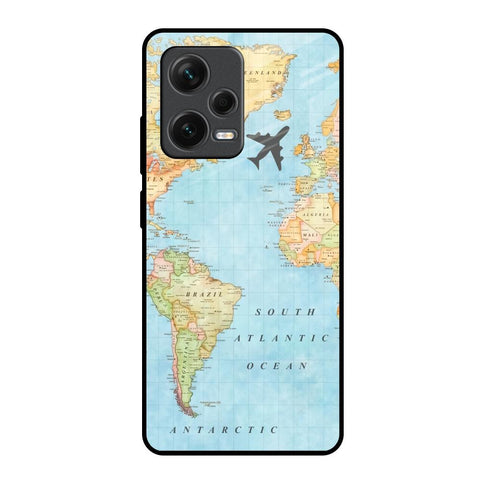 Travel Map Redmi Note 12 Pro Plus 5G Glass Back Cover Online