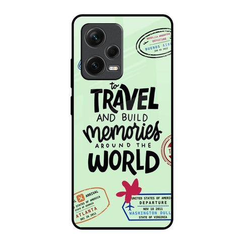 Travel Stamps Redmi Note 12 Pro Plus 5G Glass Back Cover Online