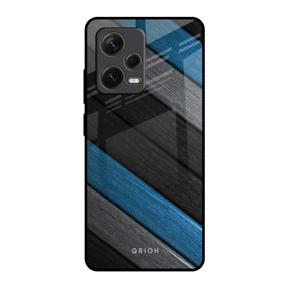 Multicolor Wooden Effect Redmi Note 12 Pro Plus 5G Glass Back Cover Online