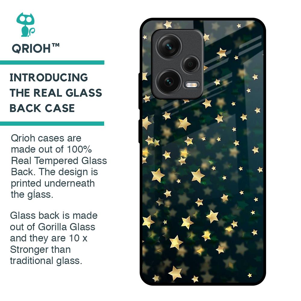 Dazzling Stars Glass Case For Redmi Note 12 Pro Plus 5G