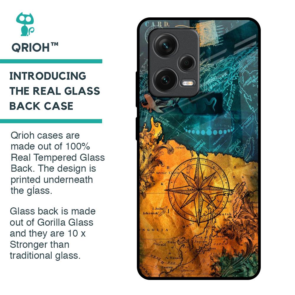 Architecture Map Glass Case for Redmi Note 12 Pro Plus 5G