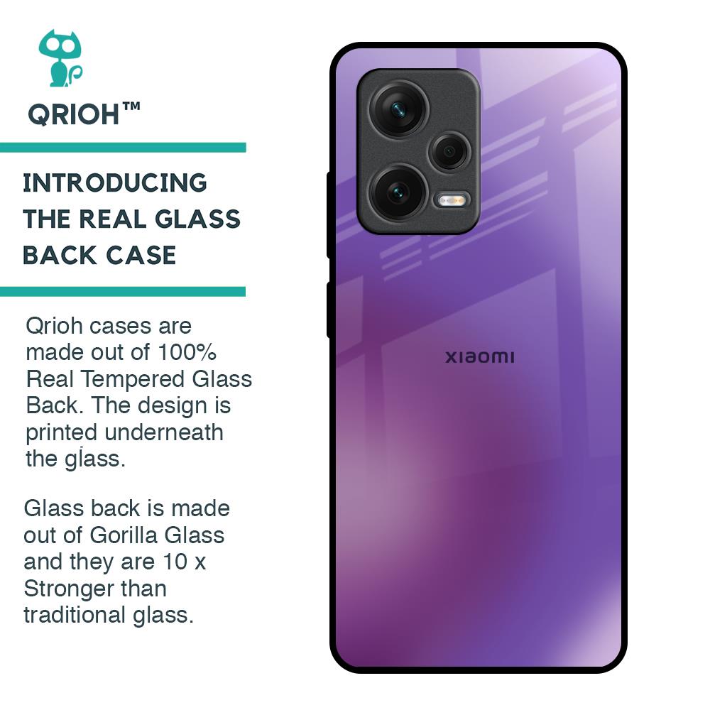 Ultraviolet Gradient Glass Case for Redmi Note 12 Pro Plus 5G