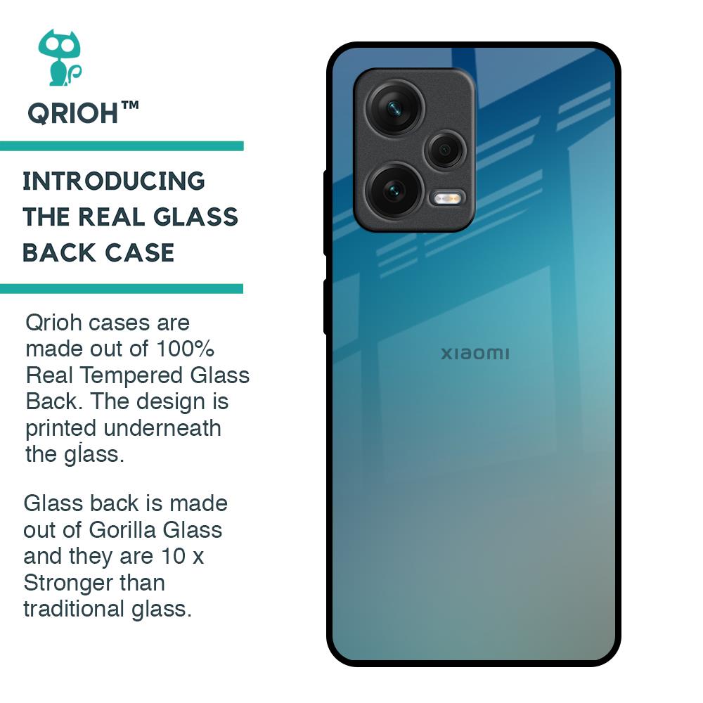 Sea Theme Gradient Glass Case for Redmi Note 12 Pro Plus 5G