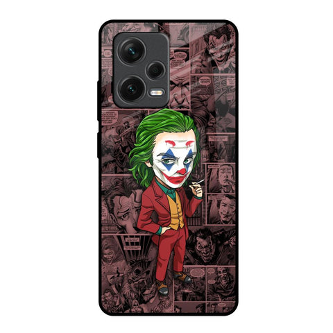 Joker Cartoon Redmi Note 12 Pro 5G Glass Back Cover Online