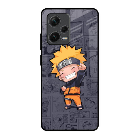 Orange Chubby Redmi Note 12 Pro 5G Glass Back Cover Online