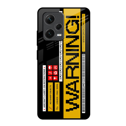 Aircraft Warning Redmi Note 12 Pro 5G Glass Back Cover Online