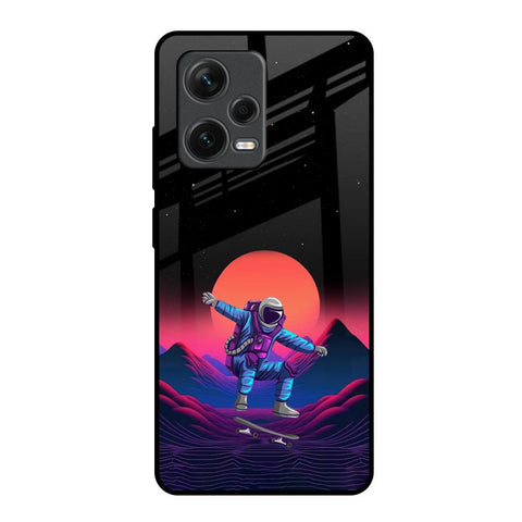 Retro Astronaut Redmi Note 12 Pro 5G Glass Back Cover Online