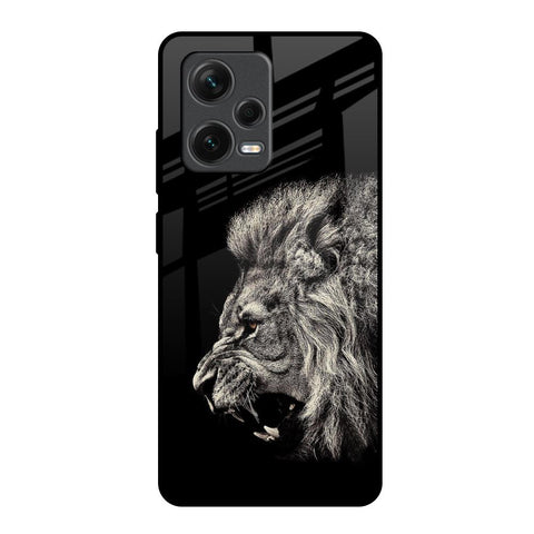 Brave Lion Redmi Note 12 Pro 5G Glass Back Cover Online