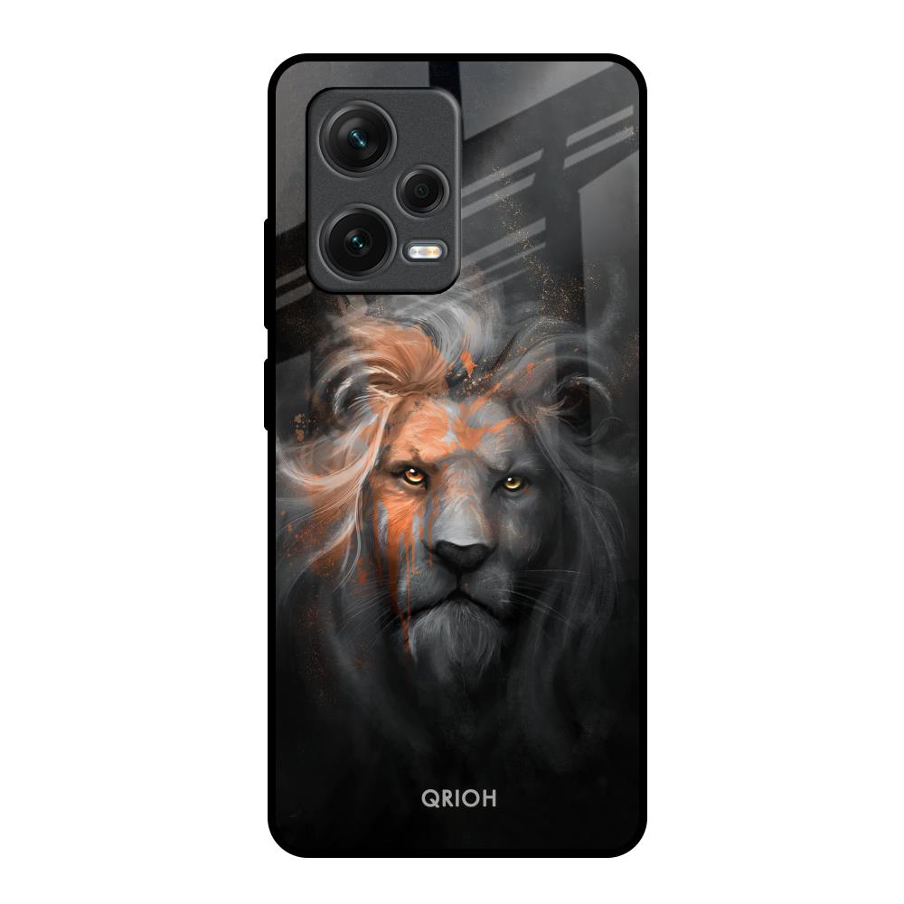 Devil Lion Redmi Note 12 Pro 5G Glass Back Cover Online