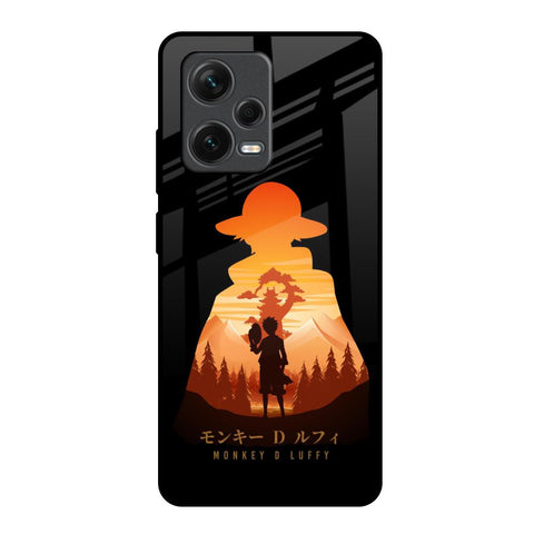 Luffy One Piece Redmi Note 12 Pro 5G Glass Back Cover Online
