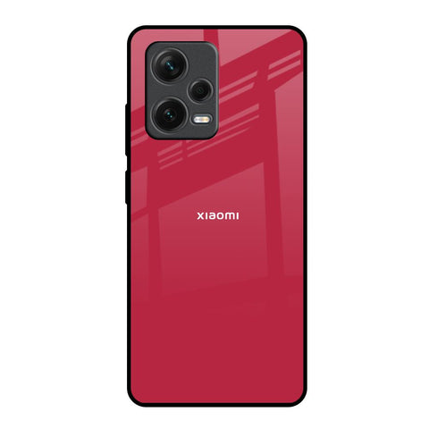 Solo Maroon Redmi Note 12 Pro 5G Glass Back Cover Online