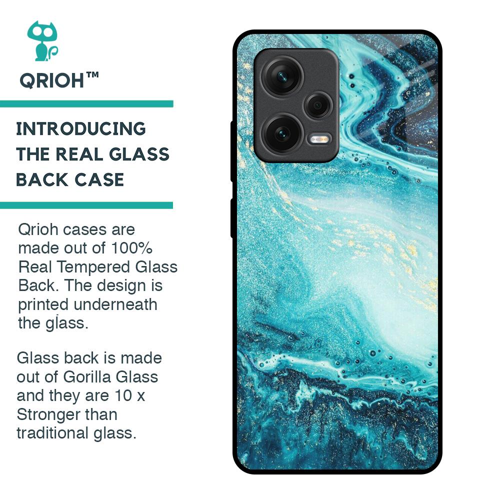 Sea Water Glass Case for Redmi Note 12 Pro 5G