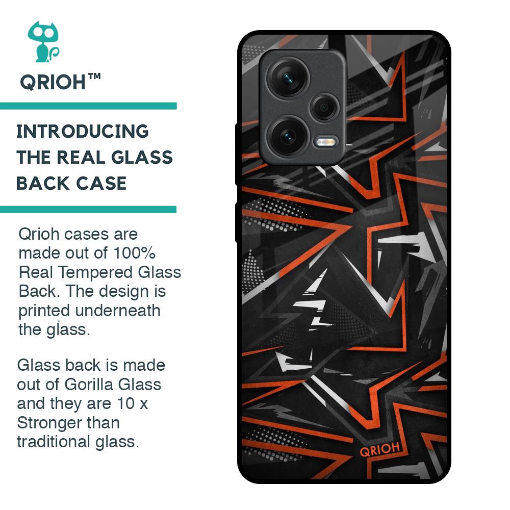 Vector Art Glass Case for Redmi Note 12 Pro 5G