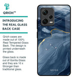 Deep Ocean Marble Glass Case for Redmi Note 12 Pro 5G